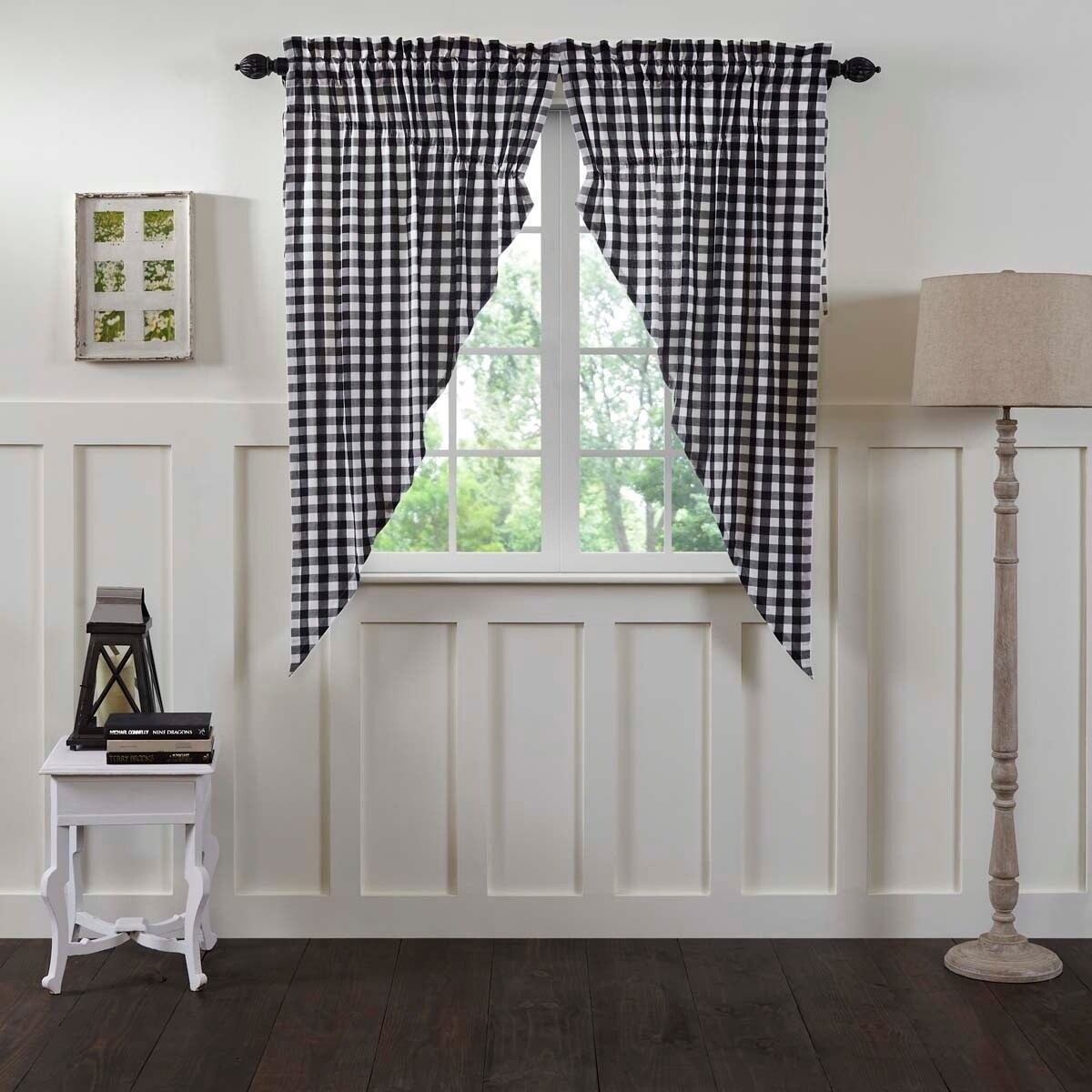 Shop Annie Buffalo Check Prairie Short Panel Set Of 2 63x36x18