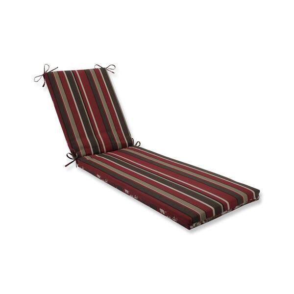 Pillow Perfect Outdoor Indoor Monserrat Montifleuri Sangria Red Chaise Lounge Cushion 80x23x3 Overstock 19481014