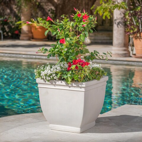 Dylan Outdoor Cast Stone Planter by Christopher Knight Home