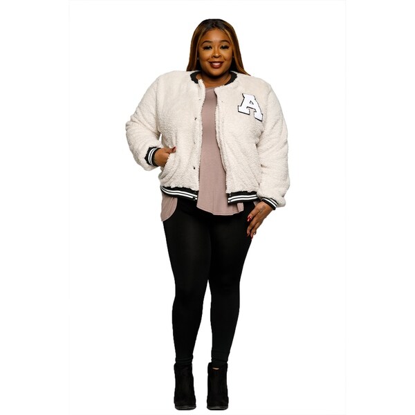 varsity jacket womens plus size