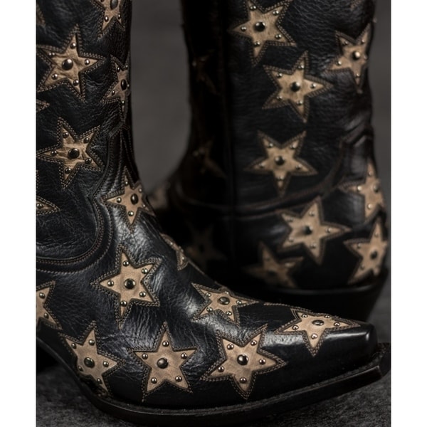 black star cowboy boots