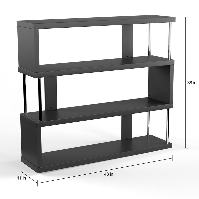 Porch & Den Hanalei Alternating 3-tier Modern Shelf