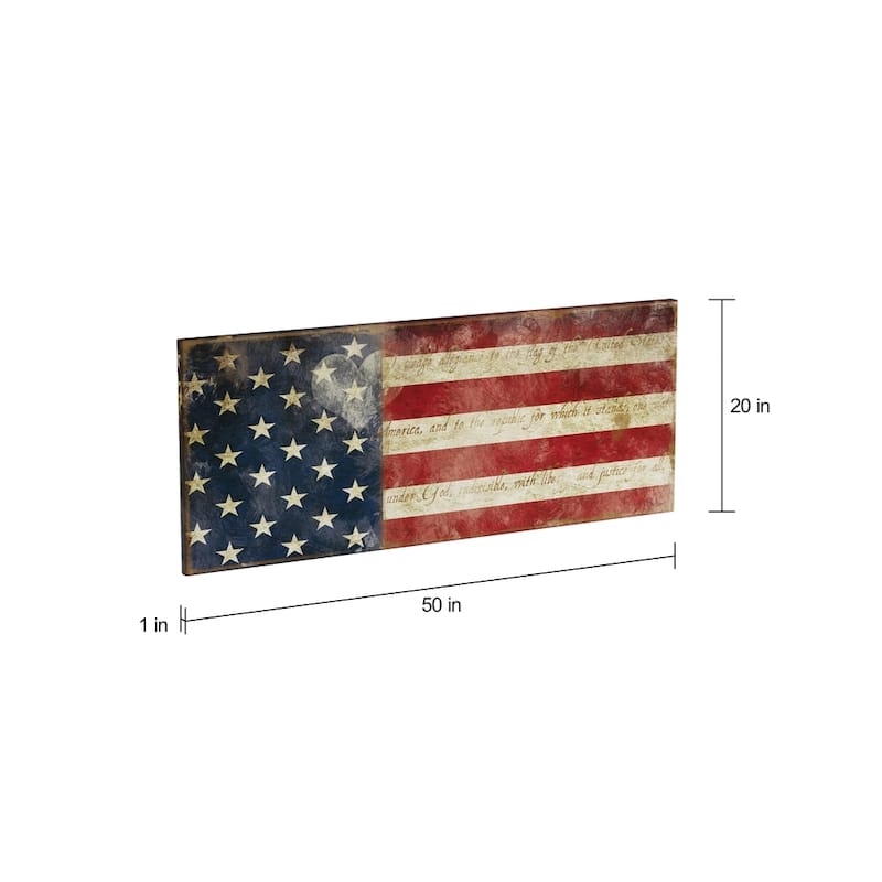 Copper Grove Carol Robinson 'I Pledge Allegiance' Premium Gallery Wrapped Canvas Art (3 Sizes Available)