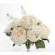 10 Stems Faux English Rose and Rose Bud Bouquet