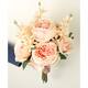 10 Stems Faux English Rose and Rose Bud Bouquet