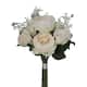 10 Stems Faux English Rose and Rose Bud Bouquet