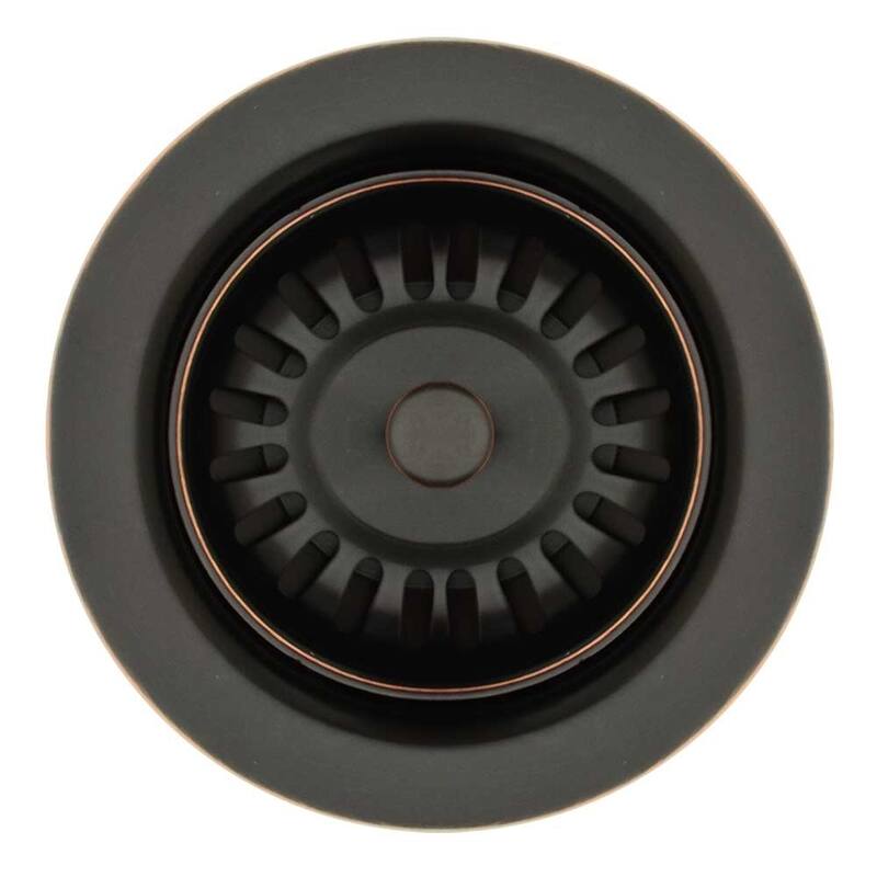 Whitehaus Collection 3 1/2" basket strainer for deep fireclay applications