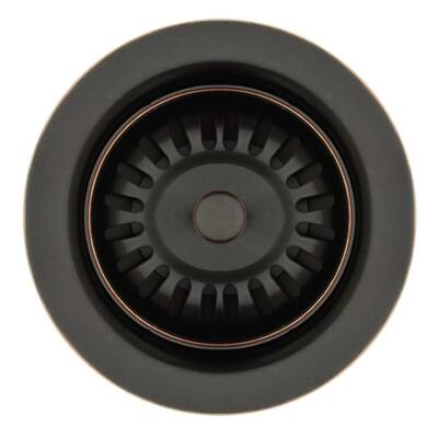 Whitehaus Collection 3 1/2" basket strainer for deep fireclay applications