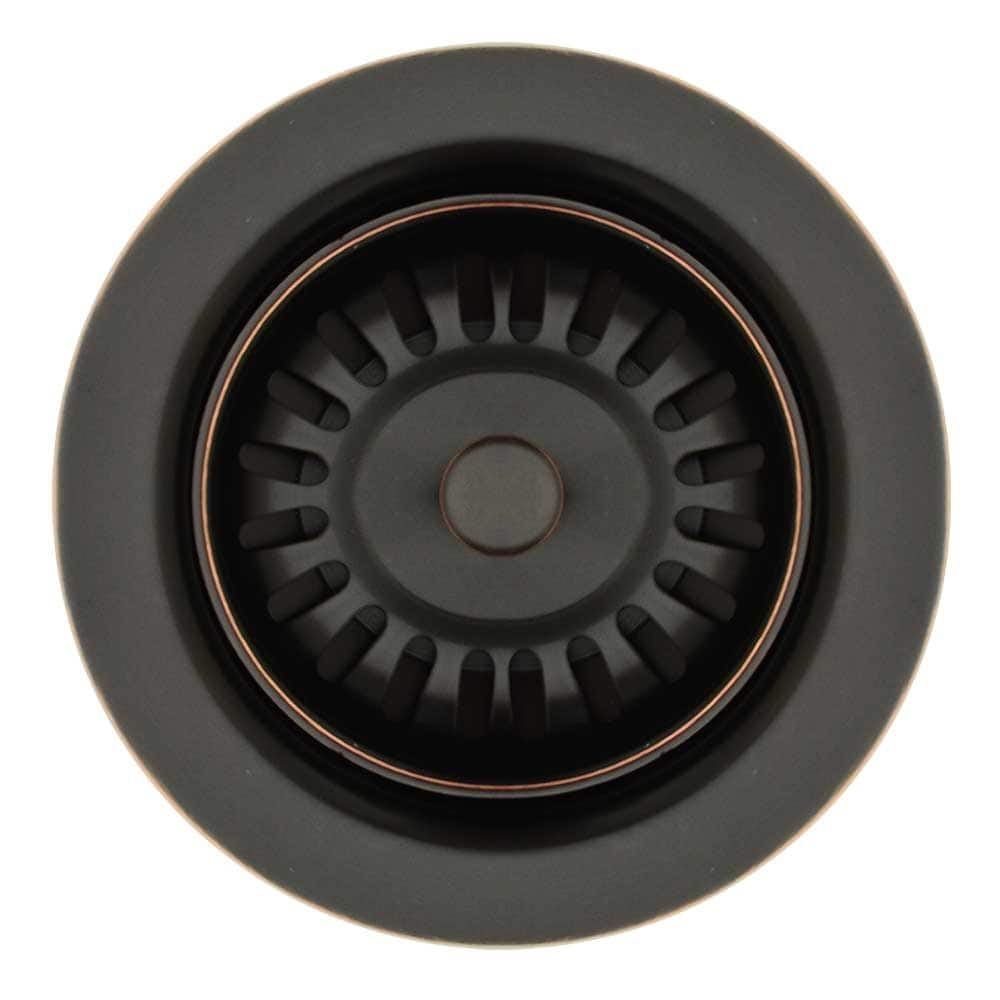 Whitehaus Collection 3 1/2" basket strainer for deep fireclay applications