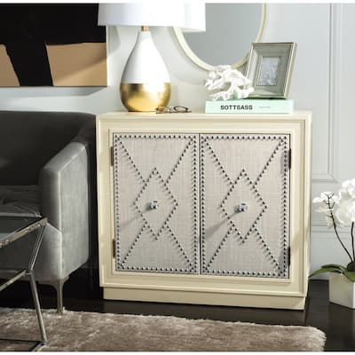 SAFAVIEH Erin 2-Door Beige Storage Chest