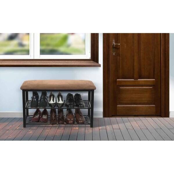 Shop Sorbus Shoe Rack Bench Organizer Overstock 19484653