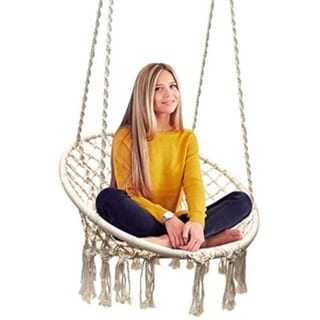 Sorbus Hammock Chair Macrame Swing, 265 Pound Capacity