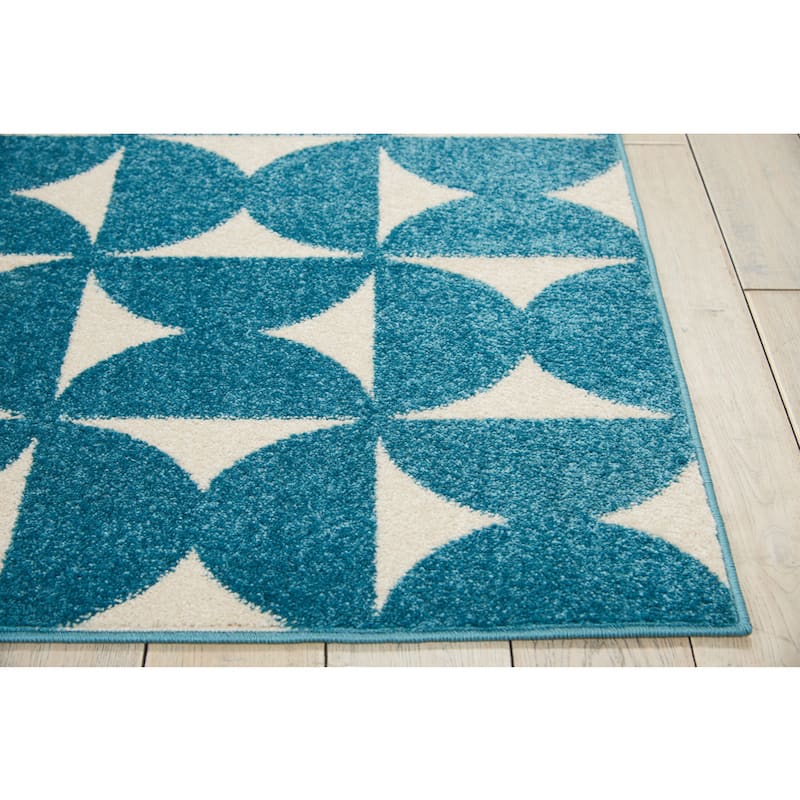 Nourison Harper Abstract Geometric Modern Area Rug