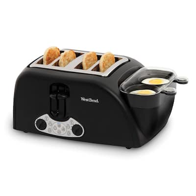 West Bend TEM4500W 4-Slice Egg & Muffin Toaster