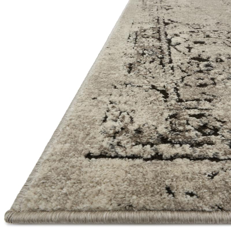 Alexander Carissa Home Vintage Stone Medallion Distressed Rug