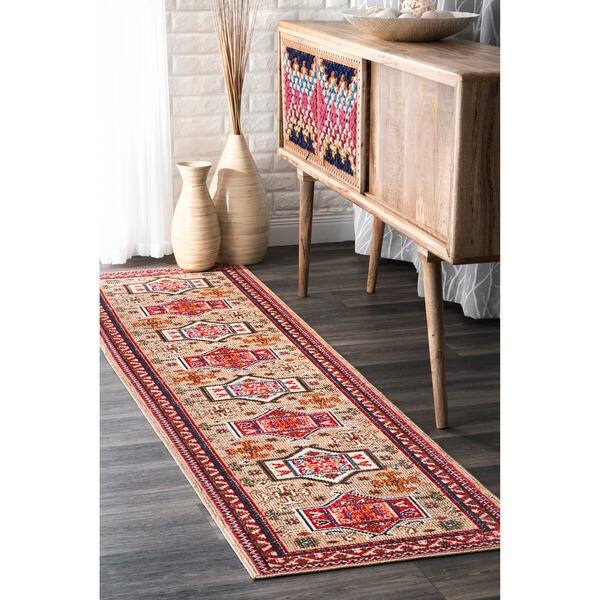 Shop Nuloom Beige Vintage Southwestern Tribal Border Area Rug Overstock 19485632