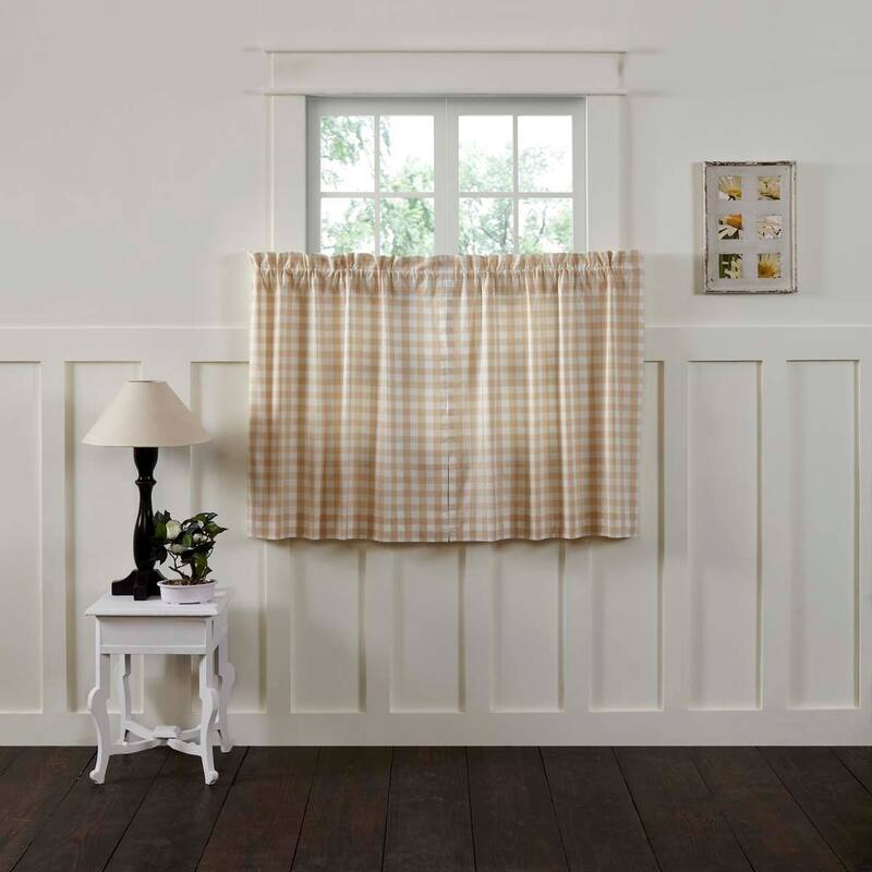 Annie Buffalo Check Tier Set of 2 - 36x36 - Antique White/Semolina