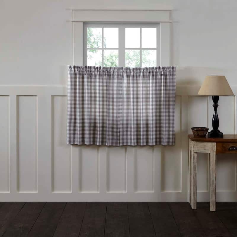 Annie Buffalo Check Tier Set of 2 - 36x36 - Antique White/Ash Grey