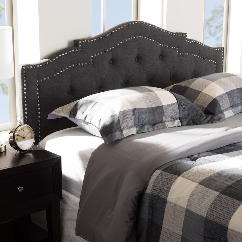Copper Grove Bigwind Fabric Headboard - Grey - Queen