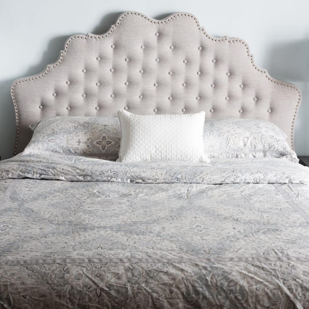 Gracewood Hollow Farouk Contemporary Fabric Headboard