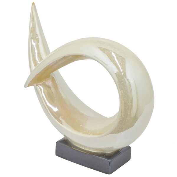 Three Hands Decorative White Ceramic Table Top Art Sculpture