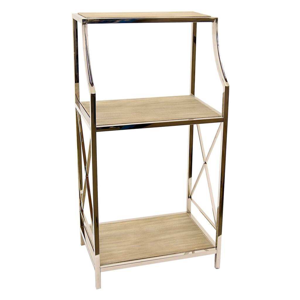 Three Hands Metal/Wood Shelf