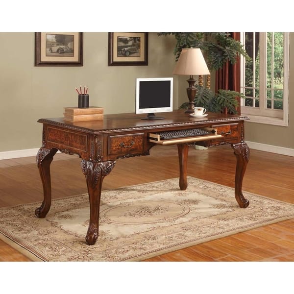 Shop Best Master Furniture Cd100 Walnut Executive Desk Overstock