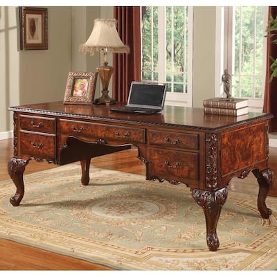 Best Master Furniture CD120 Walnut Executive Desk