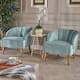 Option seafoam blue + walnut