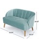 preview thumbnail 13 of 14, Amaia Retro Modern Velvet Loveseat Sofa by Christopher Knight Home