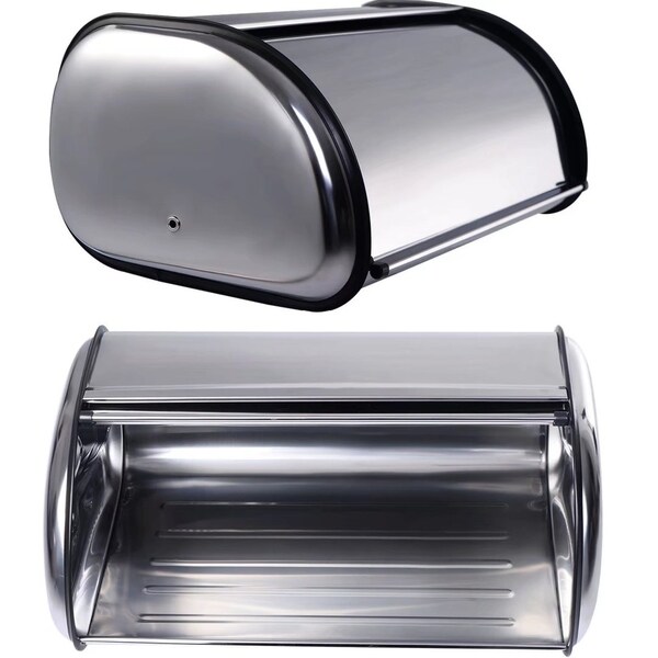 stainless bread bin