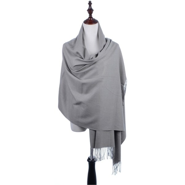 oversized black cashmere scarf