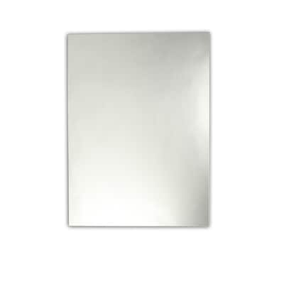 Chloe Square Frameless Mirror - Silver