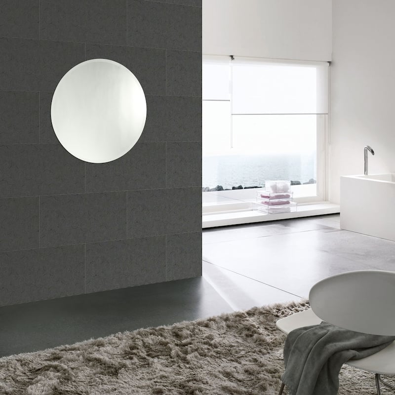 Chloe Round Frameless Mirror - Colorless