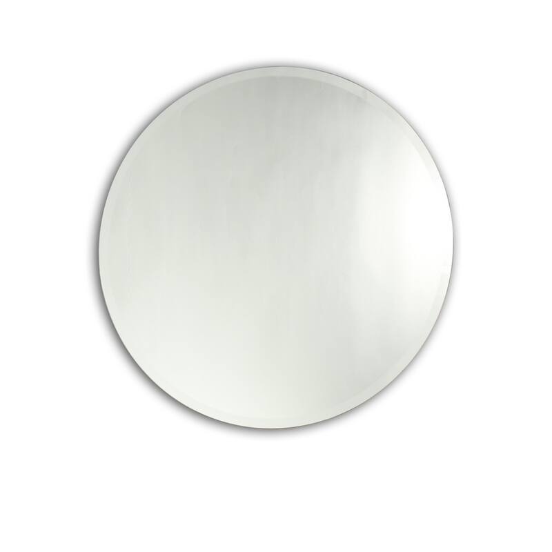 Chloe Round Frameless Mirror - Colorless