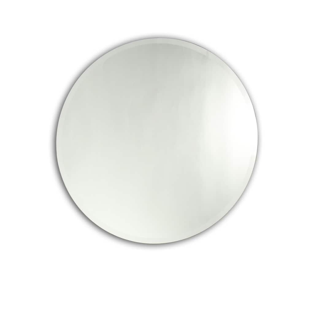 Chloe Round Frameless Mirror - Colorless