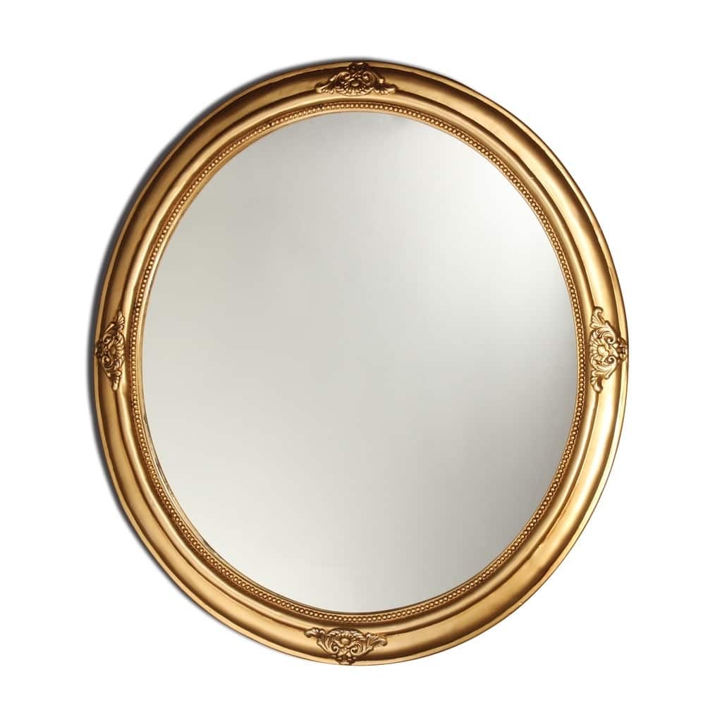 Chloe Antique Gold Oval Mirror - Antique Gold