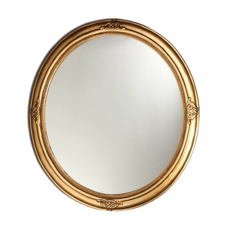 Chloe Antique Gold Oval Mirror - Antique Gold