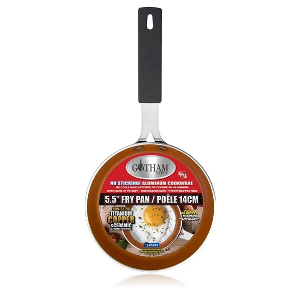 Gotham Steel 5.5" Mini Egg Pan Nonstick Copper