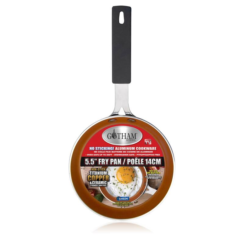 Gotham Steel Nonstick Frying Pan 5.5" Mini Cooking Ceramic Cookware
