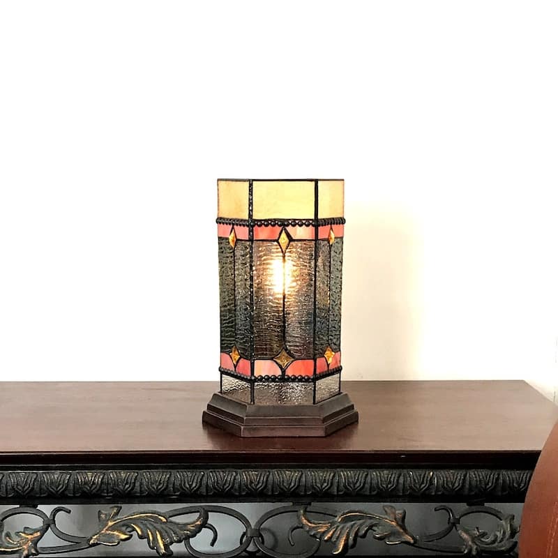 Tiffany-Style 1-light Dark Bronze Table Lamp