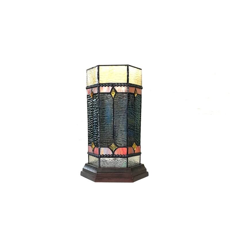Tiffany-Style 1-light Dark Bronze Table Lamp