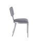 preview thumbnail 2 of 5, Somette Maya Midcentury Chair with Grey Faux Leather Seat (Set of 2)