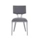 preview thumbnail 5 of 5, Somette Maya Midcentury Chair with Grey Faux Leather Seat (Set of 2)