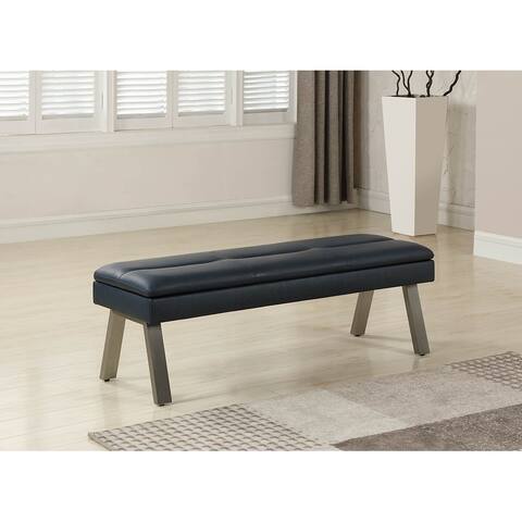 Somette Janice Blue Dining Bench