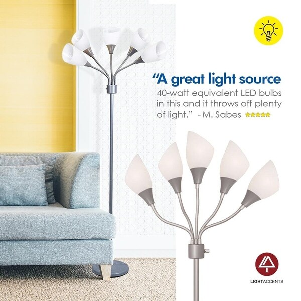 5 light floor lamp shades