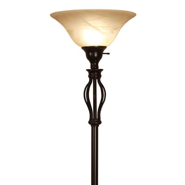 Shop Decor Works Traditional Iron Scrollwork Bronze Floor Lamp