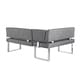 preview thumbnail 10 of 11, Somette Gene Table and Nook 2-Piece Dining Set