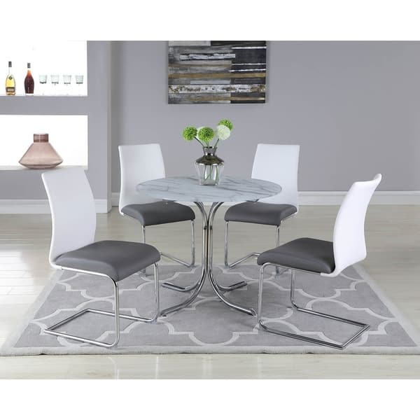 Somette Dolores Round Gl Top Dining Table Somette Dolores Round Gl Top Dining Table