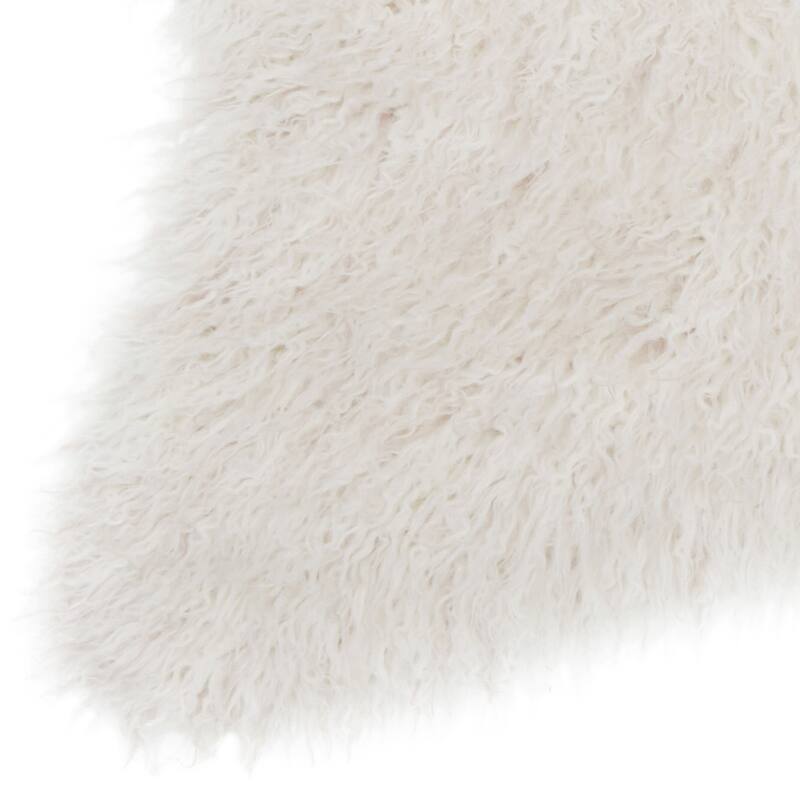 Alexander Home Rustic Faux Fur Shag Area Rug